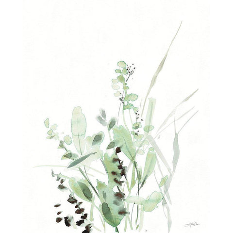 Grasses II Black Modern Wood Framed Art Print with Double Matting by Pete, Katrina