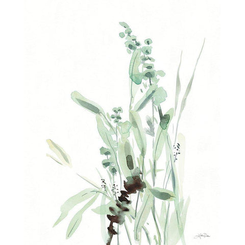 Grasses III Black Modern Wood Framed Art Print by Pete, Katrina