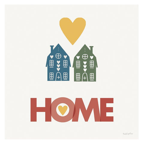 Home Black Modern Wood Framed Art Print by Charro, Mercedes Lopez