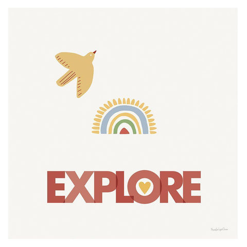 Explore White Modern Wood Framed Art Print with Double Matting by Charro, Mercedes Lopez