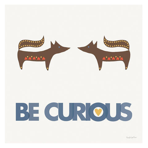 Curious Black Modern Wood Framed Art Print with Double Matting by Charro, Mercedes Lopez