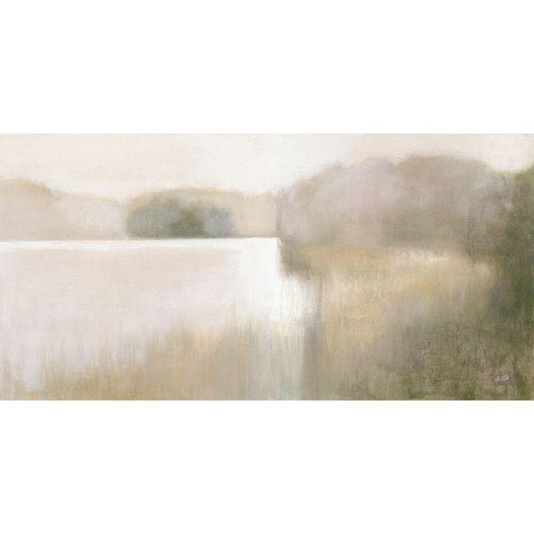 Solitude Meadows White Modern Wood Framed Art Print by Purinton, Julia