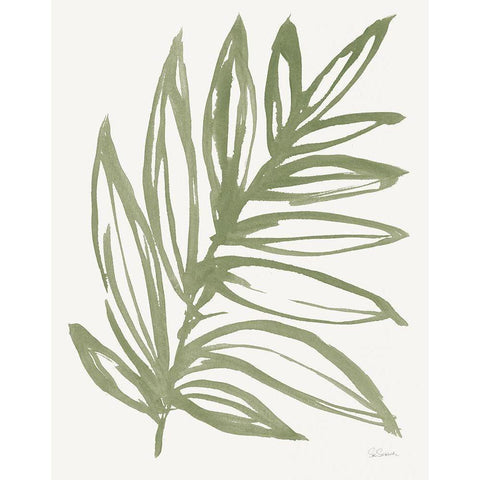 Nature in Sage I Black Modern Wood Framed Art Print with Double Matting by Schlabach, Sue