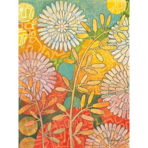 Summer Profusion II Gold Ornate Wood Framed Art Print with Double Matting by Lovell, Kathrine