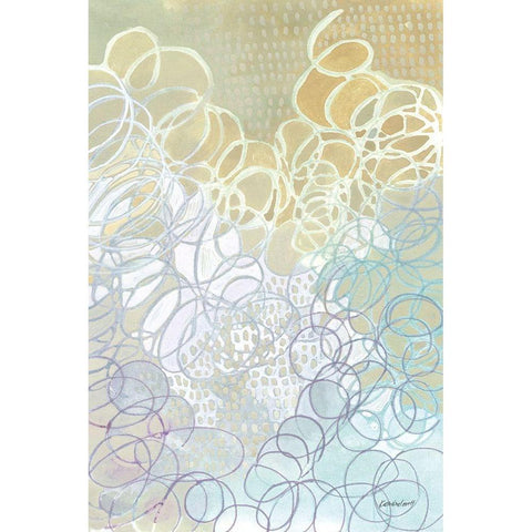 Ecstatic White Modern Wood Framed Art Print by Lovell, Kathrine