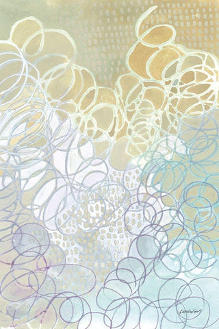 Ecstatic White Modern Wood Framed Art Print with Double Matting by Lovell, Kathrine