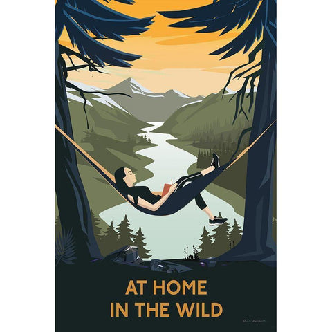 Wild Adventure II Black Modern Wood Framed Art Print with Double Matting by Escalante, Omar