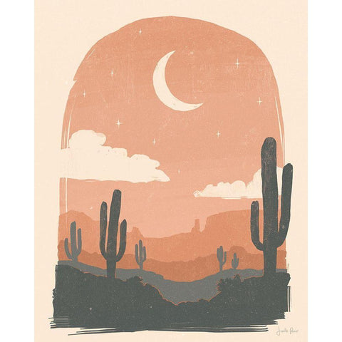 Desert II Black Modern Wood Framed Art Print by Penner, Janelle