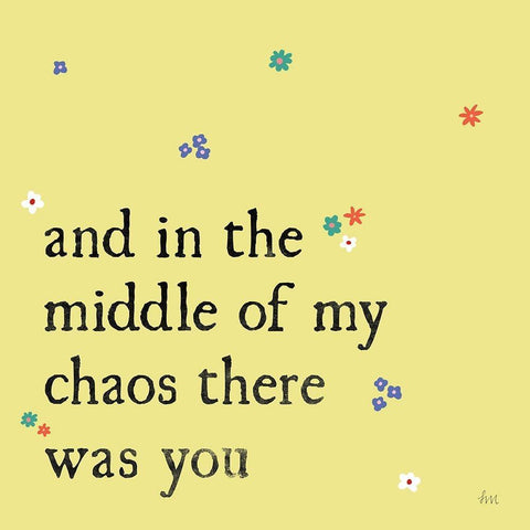 Simple Romance I Colorful Black Ornate Wood Framed Art Print with Double Matting by Marshall, Laura