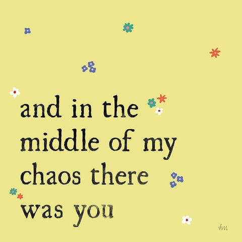 Simple Romance I Colorful White Modern Wood Framed Art Print by Marshall, Laura