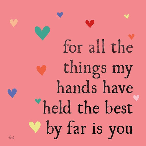 Simple Romance II Colorful White Modern Wood Framed Art Print by Marshall, Laura