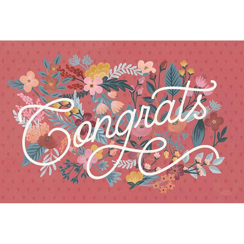 Love Letters I v2 White Modern Wood Framed Art Print by Marshall, Laura