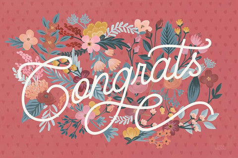 Love Letters I v2 White Modern Wood Framed Art Print with Double Matting by Marshall, Laura