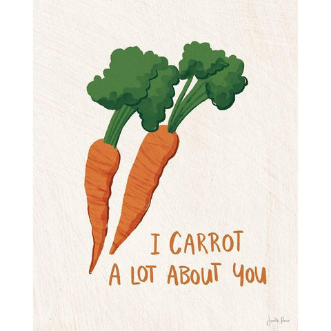 Veggie Fun II White Modern Wood Framed Art Print by Penner, Janelle