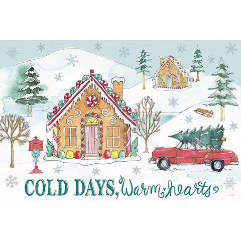 Holiday Trimmings I Gold Ornate Wood Framed Art Print with Double Matting by Tavoletti, Anne