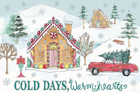 Holiday Trimmings I Black Ornate Wood Framed Art Print with Double Matting by Tavoletti, Anne