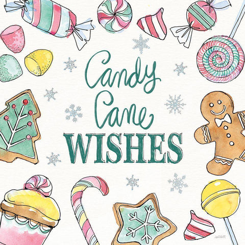 Holiday Trimmings VII White Modern Wood Framed Art Print with Double Matting by Tavoletti, Anne