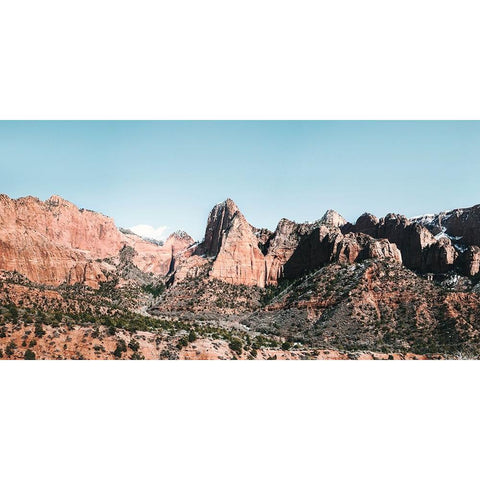 Kolob Canyons II Color Gold Ornate Wood Framed Art Print with Double Matting by Marshall, Laura