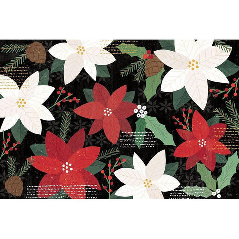 Mod Holiday I Dark White Modern Wood Framed Art Print by Charron, Veronique