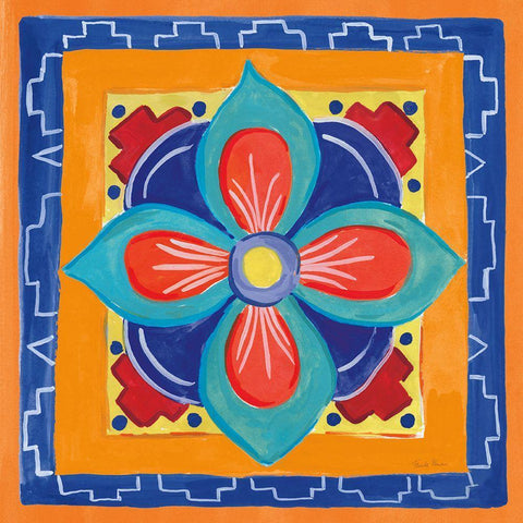 78254HR Mucho Caliente VI Black Ornate Wood Framed Art Print with Double Matting by Zaman, Farida