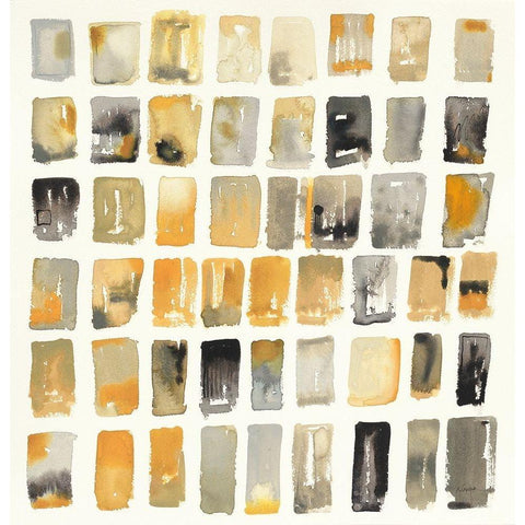 City Windows I Autumn Black Modern Wood Framed Art Print by Novak, Shirley