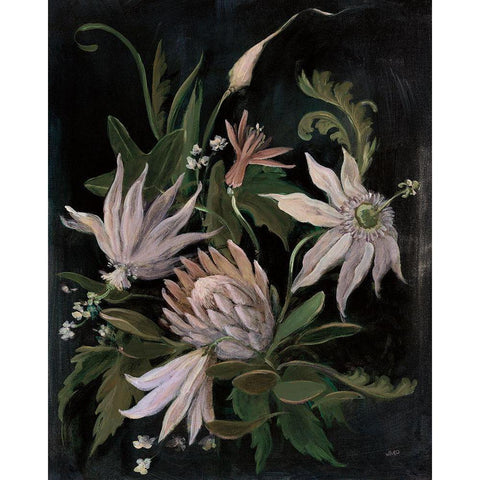 Flower Show I Crop Neutral Black Modern Wood Framed Art Print with Double Matting by Purinton, Julia