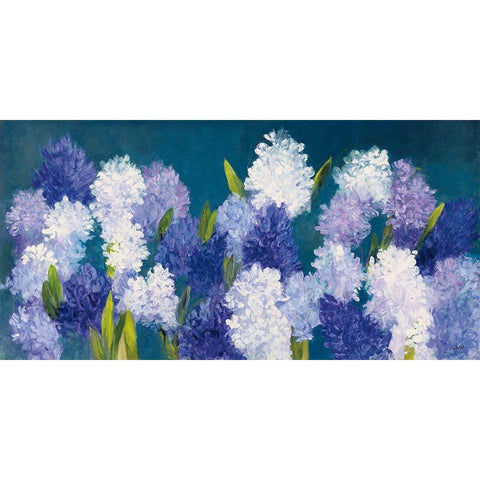 Bold Hyacinth Crop White Modern Wood Framed Art Print by Purinton, Julia