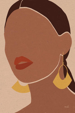 Summer Glow II White Modern Wood Framed Art Print with Double Matting by Hershey, Moira