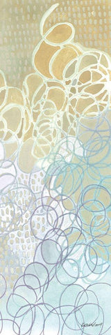 Ecstatic III White Modern Wood Framed Art Print with Double Matting by Lovell, Kathrine