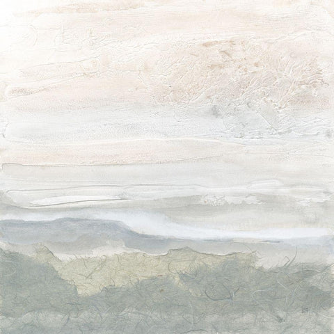 Beyond the Brush I White Modern Wood Framed Art Print with Double Matting by Paschke, Chris