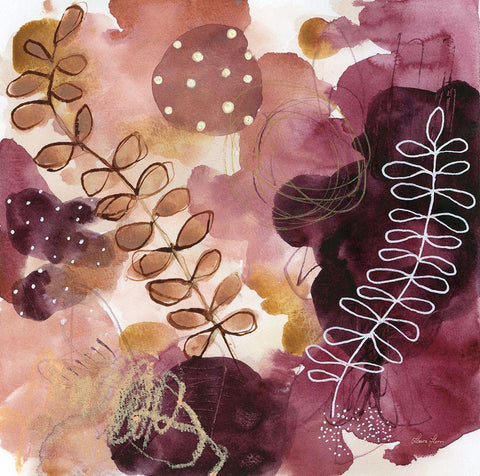 Joyous Nature White Modern Wood Framed Art Print with Double Matting by Horn, Laura