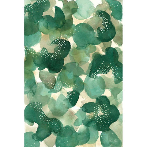 Leaf Canopy White Modern Wood Framed Art Print by Horn, Laura