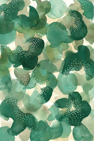 Leaf Canopy White Modern Wood Framed Art Print with Double Matting by Horn, Laura