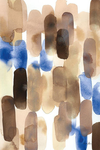 Tempo Black Ornate Wood Framed Art Print with Double Matting by Horn, Laura