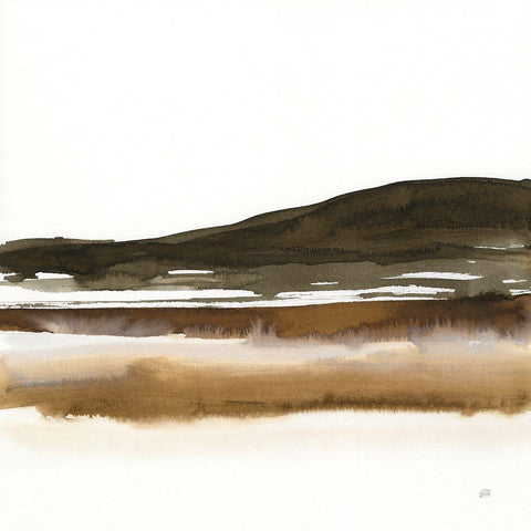 Marsh I Black Ornate Wood Framed Art Print with Double Matting by Paschke, Chris