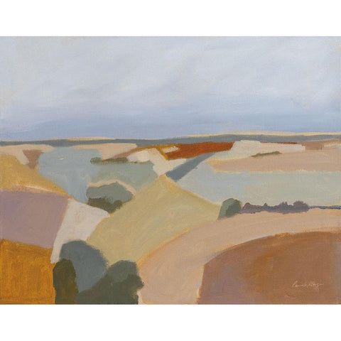 Western Slope Black Modern Wood Framed Art Print with Double Matting by Munger, Pamela