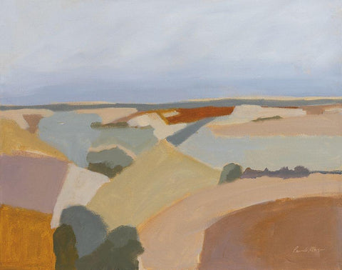 Western Slope Black Ornate Wood Framed Art Print with Double Matting by Munger, Pamela