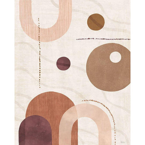 Soft Balance I Gold Ornate Wood Framed Art Print with Double Matting by Charron, Veronique