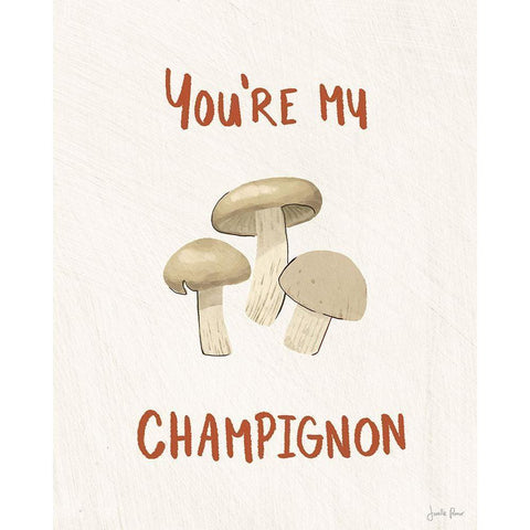 Mushroom Madness II Gold Ornate Wood Framed Art Print with Double Matting by Penner, Janelle