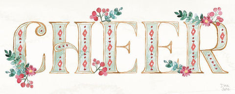 Holiday Sparkle IV White Modern Wood Framed Art Print with Double Matting by June, Dina