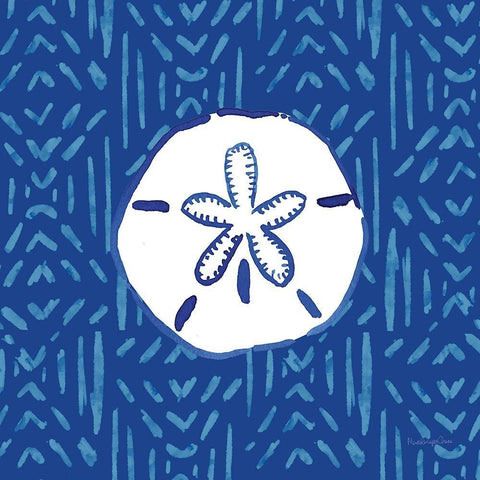 Salty Waves VII White Modern Wood Framed Art Print with Double Matting by Charro, Mercedes Lopez