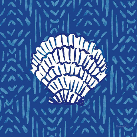 Salty Waves VIII White Modern Wood Framed Art Print with Double Matting by Charro, Mercedes Lopez