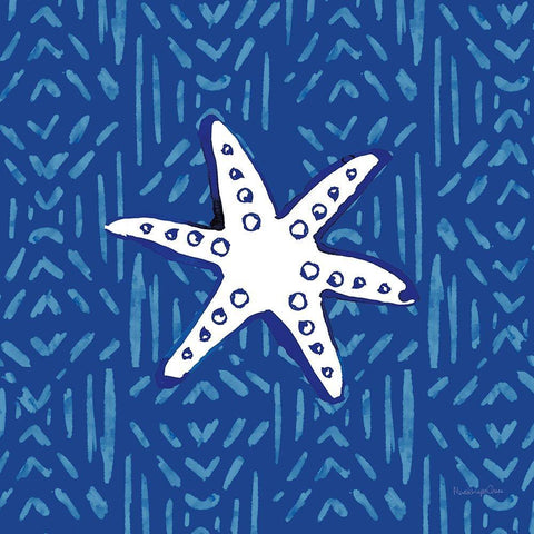 Salty Waves X Black Ornate Wood Framed Art Print with Double Matting by Charro, Mercedes Lopez