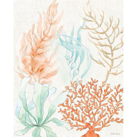 Seaside V White Modern Wood Framed Art Print by Grove, Beth