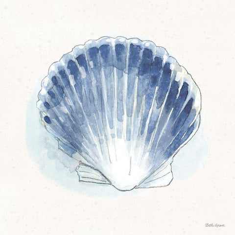 Seaside XI White Modern Wood Framed Art Print by Grove, Beth