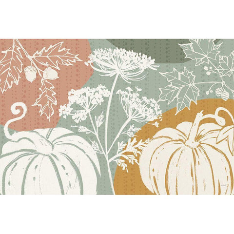 Autumn Tones I Gold Ornate Wood Framed Art Print with Double Matting by Tavoletti, Anne