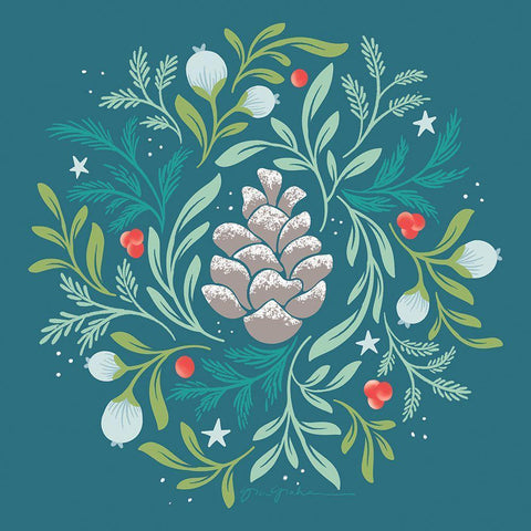 Falala VI Gold Ornate Wood Framed Art Print with Double Matting by Graham, Gia