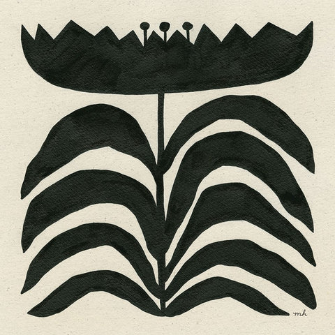 Delighted III White Modern Wood Framed Art Print with Double Matting by Hershey, Moira