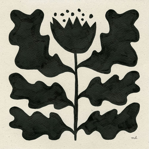 Delighted IV White Modern Wood Framed Art Print with Double Matting by Hershey, Moira