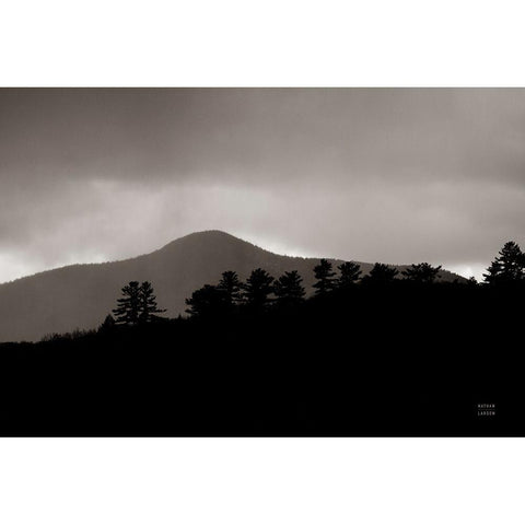 Storm Layers Black Modern Wood Framed Art Print by Larson, Nathan